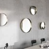 Nick Ross Studio Darkly Mirror, Large, Brass Furniture