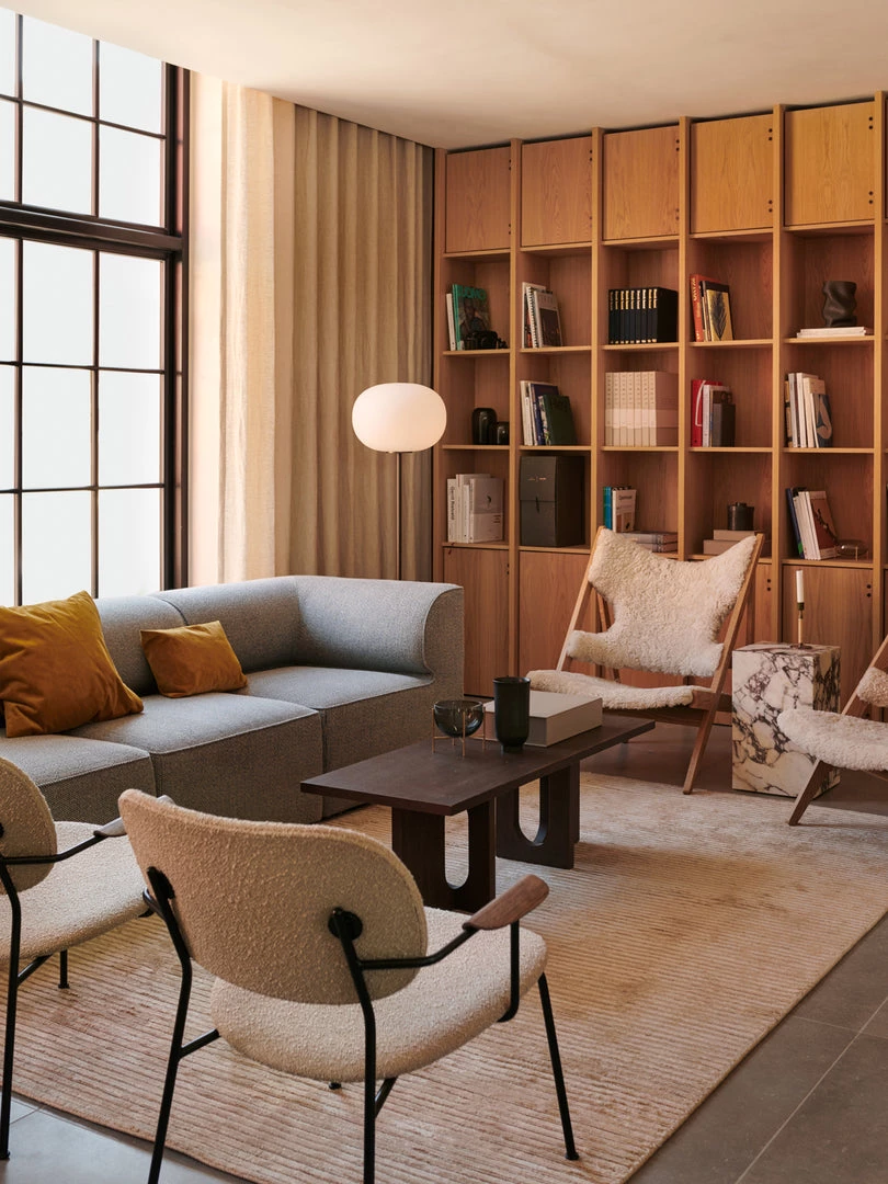 Ib Kofod-Larsen Knitting Chair, Sheepskin Upholstery Furniture 16 Ib Kofod-Larsen Knitting Chair, Sheepskin Upholstery Furniture