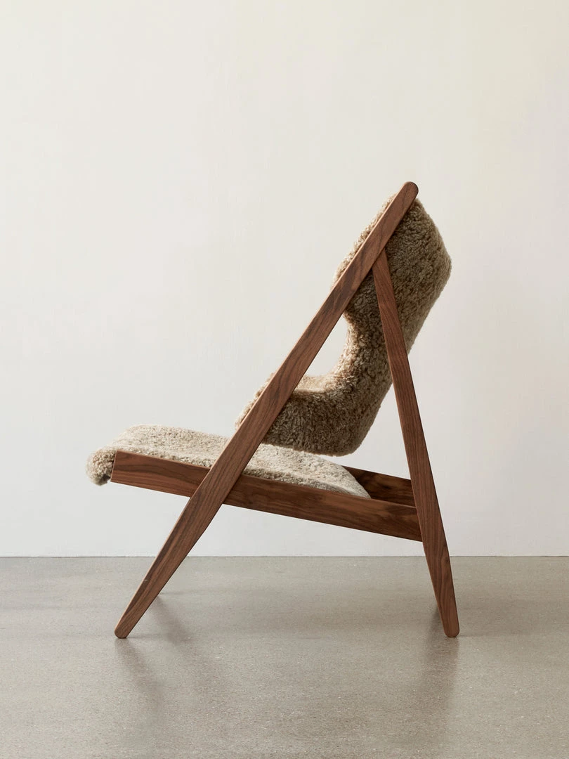 Ib Kofod-Larsen Knitting Chair, Sheepskin Upholstery Furniture 21 Ib Kofod-Larsen Knitting Chair, Sheepskin Upholstery Furniture