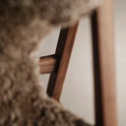 Ib Kofod-Larsen Knitting Chair, Sheepskin Upholstery Furniture 37 Ib Kofod-Larsen Knitting Chair, Sheepskin Upholstery Furniture