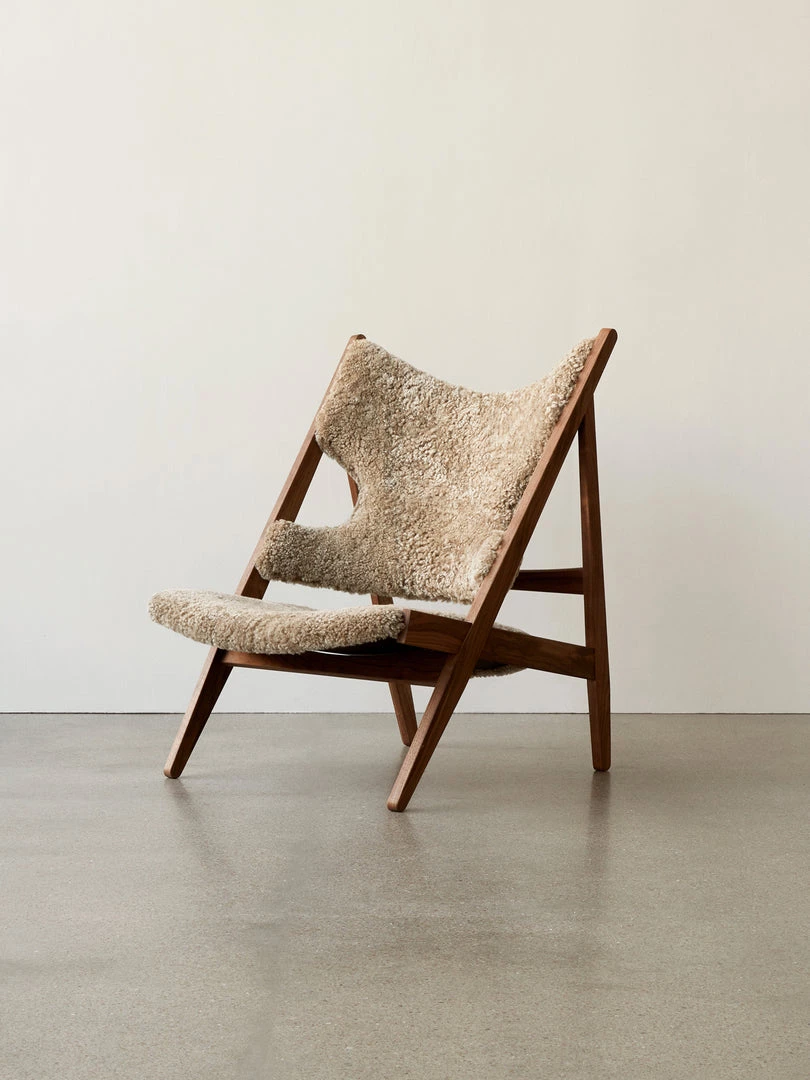 Ib Kofod-Larsen Knitting Chair, Sheepskin Upholstery Furniture 19 Ib Kofod-Larsen Knitting Chair, Sheepskin Upholstery Furniture
