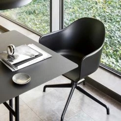 Norm Architects Harbour Arm Chair, Dining Height, Hard Shell Furniture