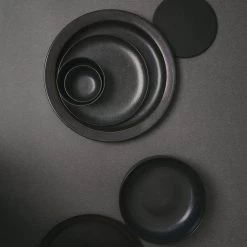 Norm Architects New Norm Dinner Plate, Dark Glazed, 11 In, 1pcs.